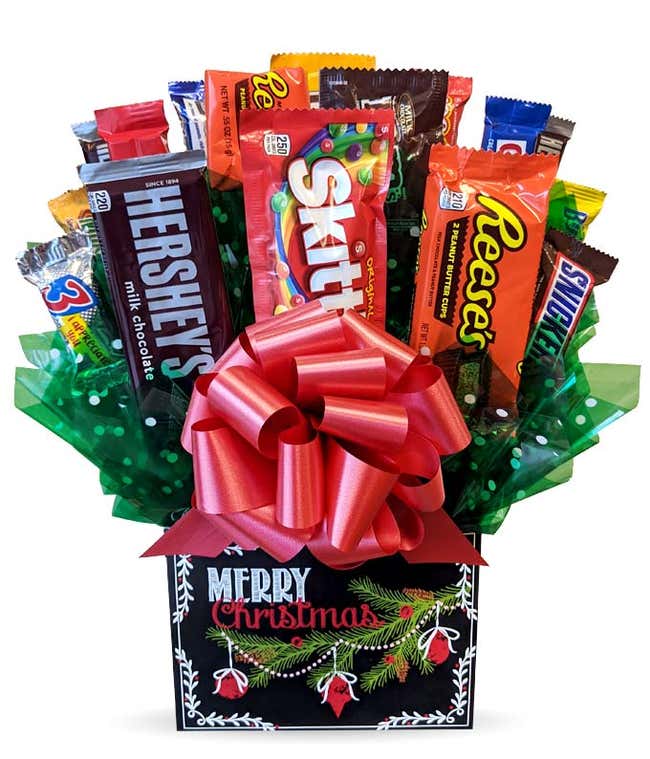 Merry Christmas Wishes Candy Bouquet